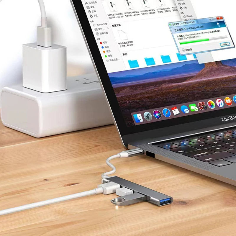 FastConnect 4-Port USB 3.0 & Type-C Hub