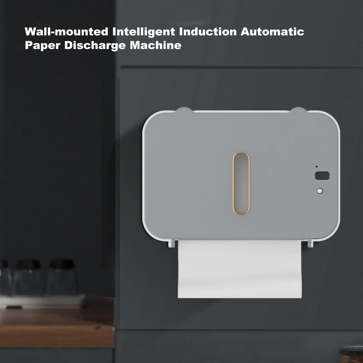 "SmartSense Auto Dispenser: Hands-Free Induction Toilet Paper Shelf"