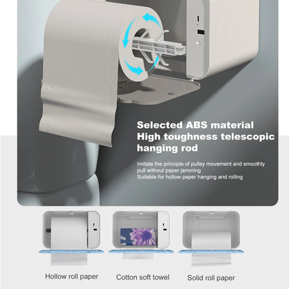 "SmartSense Auto Dispenser: Hands-Free Induction Toilet Paper Shelf"