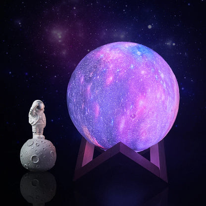 Starlight Luna Lamp – 16-Colour 3D Touch Moonlight