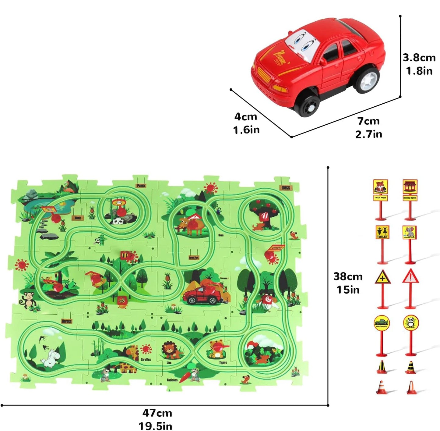 "Ultimate Montessori Logic Board Game: Race Car Track & Puzzle Toy for Kids’ Educational Fun"