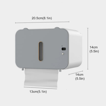 "SmartSense Auto Dispenser: Hands-Free Induction Toilet Paper Shelf"