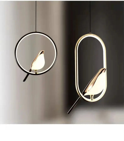 Luminous Lumens: The Modern Bird Sconce with Golden Glow