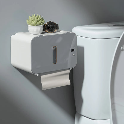 "SmartSense Auto Dispenser: Hands-Free Induction Toilet Paper Shelf"