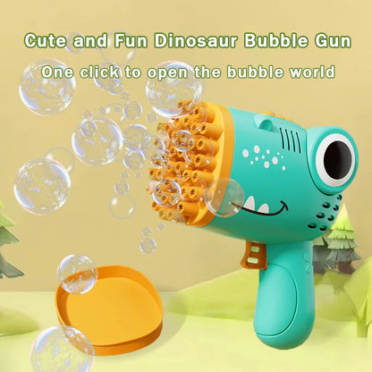 DinoBubble 40-Hole Electric Bubble Gun