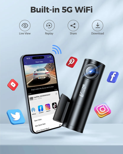 VisionX 4K WiFi GPS Dash Cam for your Car