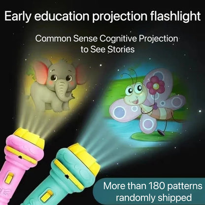 "BrightMinds: Early Learning Projection Torch with Puzzle & Map Cards"