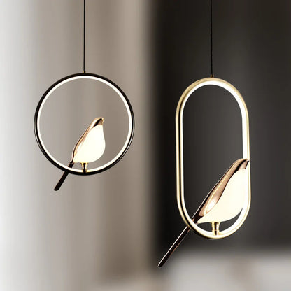 Luminous Lumens: The Modern Bird Sconce with Golden Glow